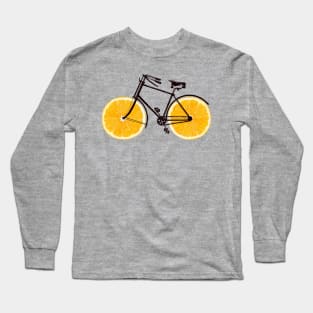 orange summer bicycle Long Sleeve T-Shirt